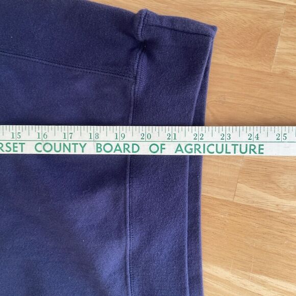 2/$30 Vintage Champion Reverse Weave Sweatshirt Women Medium Blue Logo Pullover - Picture 12 of 16